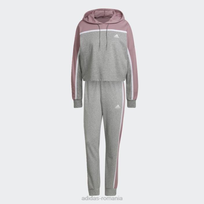 Adidas gri mediu sportswear subtil bloc trening fashion femei gri mediu 2JBN17569