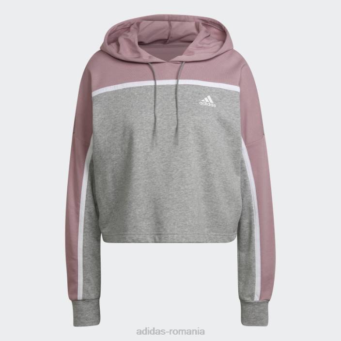 Adidas gri mediu sportswear subtil bloc trening fashion femei gri mediu 2JBN17569