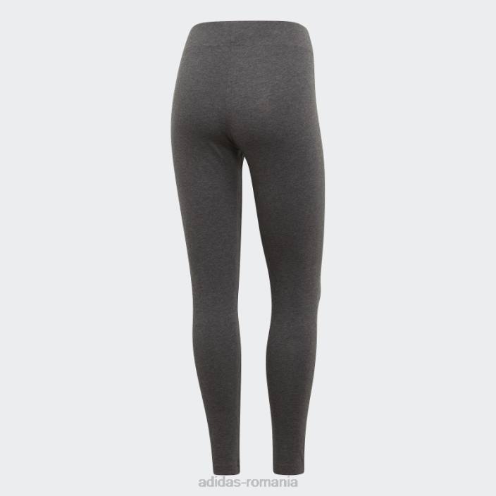 Adidas gri închis heather essentials jambiere liniare adidas femei nuanță erica/violet gri închis 2JBN3213