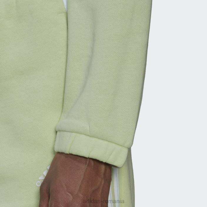 Adidas hanorac crop crew lime hyperglam femei lămâie verde 2JBN3161