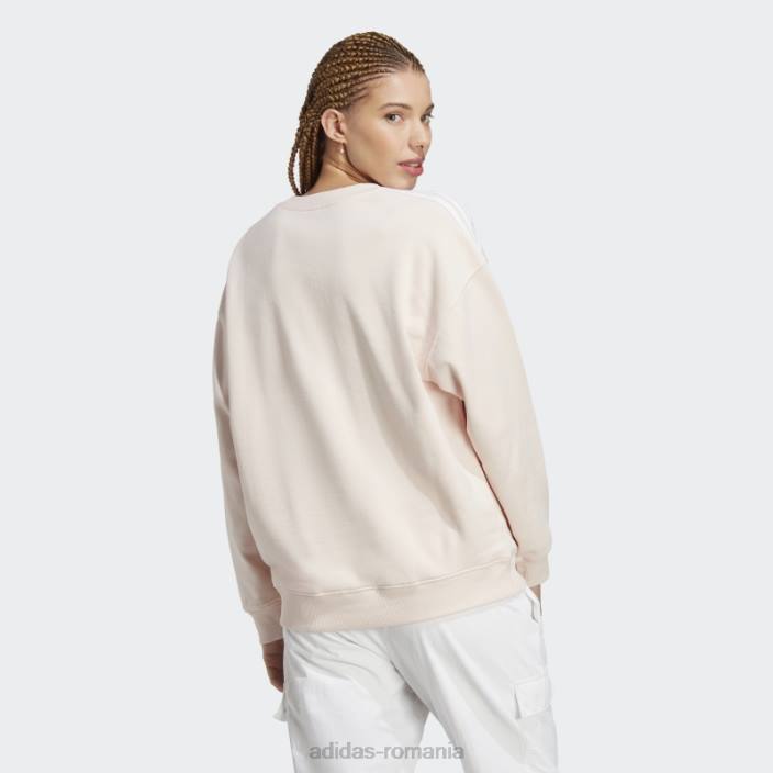 Adidas hanorac cu 3 dungi cuarț femei cuarț/alb 2JBN9259