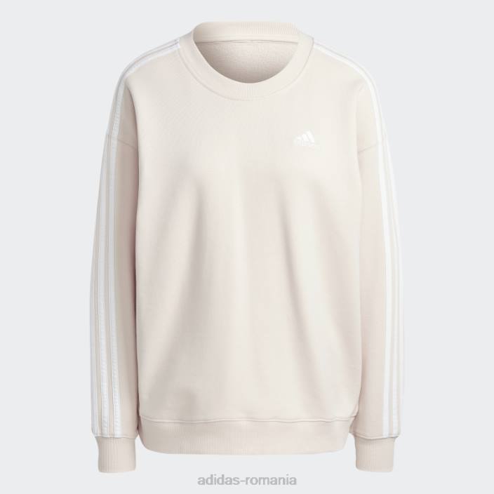 Adidas hanorac cu 3 dungi cuarț femei cuarț/alb 2JBN9259