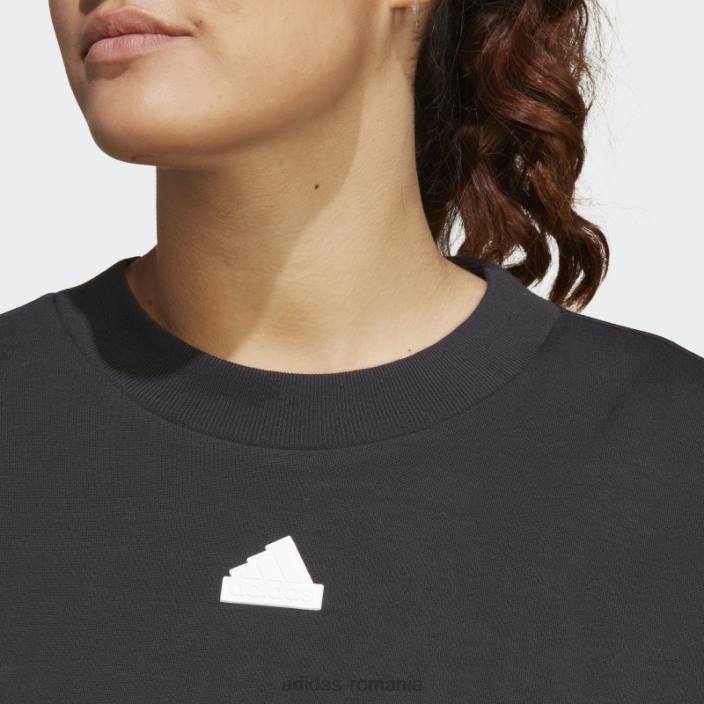 Adidas hanorac cu 3 dungi (plus mărime) negru adidas femei negru 2JBN2436
