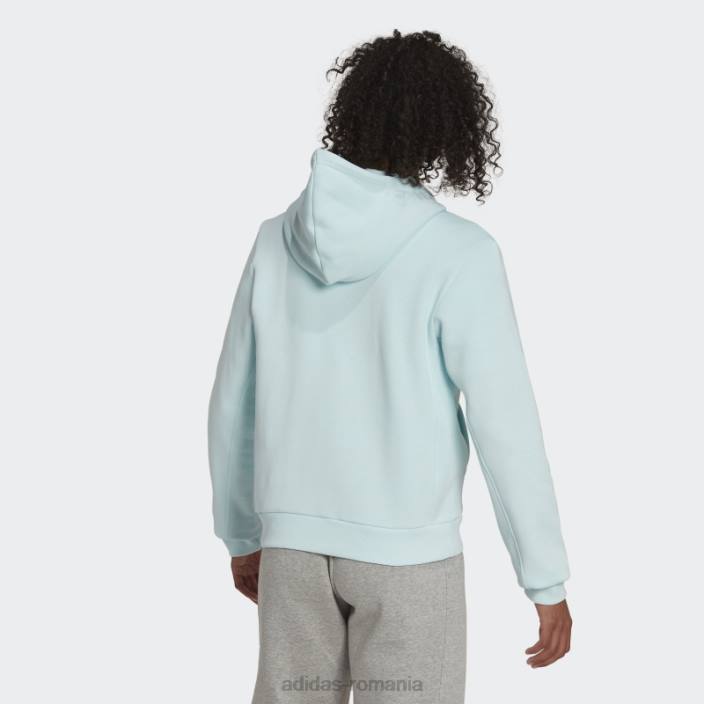 Adidas hanorac cu fermoar complet din fleece all szn albastru adidas femei albastru 2JBN10554