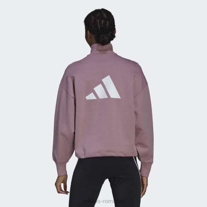 Adidas hanorac cu fermoar sfert, mov, icoane viitoare femei mov 2JBN10535