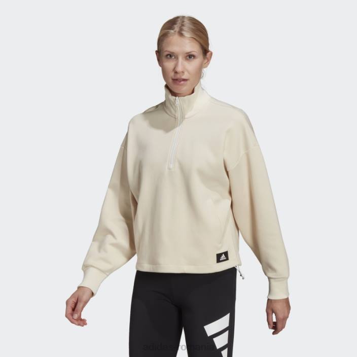 Adidas hanorac cu fermoar sfert nevopsit cu icoane viitoare femei nevopsit 2JBN10534