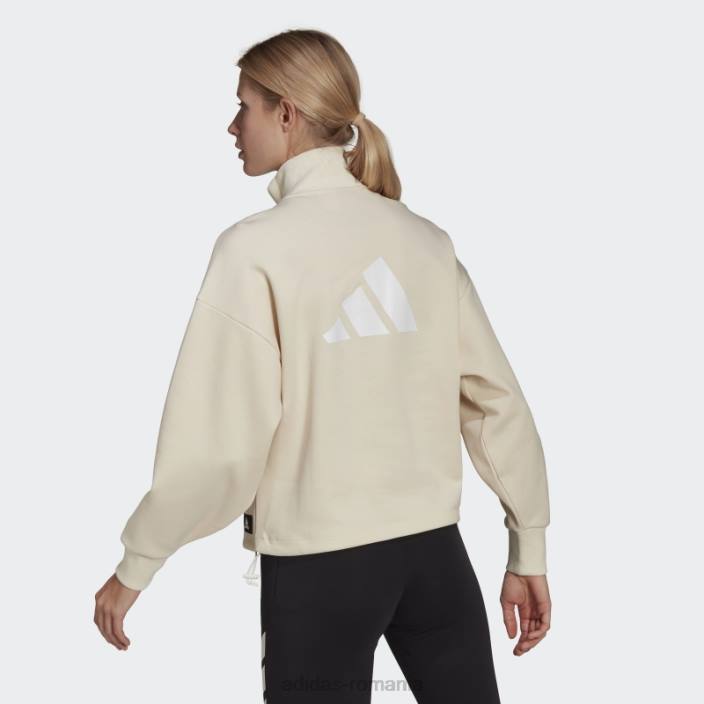 Adidas hanorac cu fermoar sfert nevopsit cu icoane viitoare femei nevopsit 2JBN10534