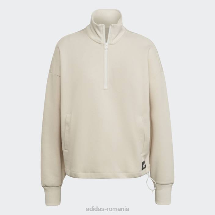 Adidas hanorac cu fermoar sfert nevopsit cu icoane viitoare femei nevopsit 2JBN10534