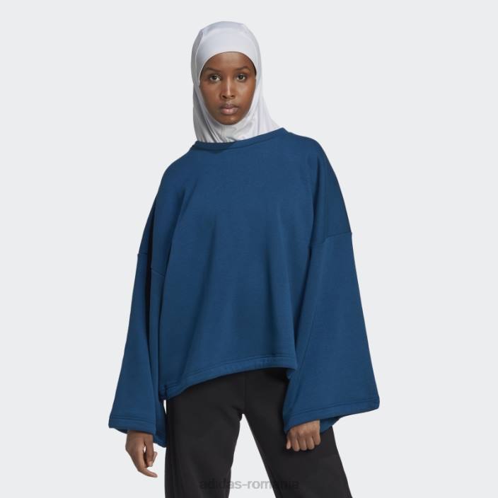 Adidas hanorac din fleece marine studio lounge femei marin 2JBN2783