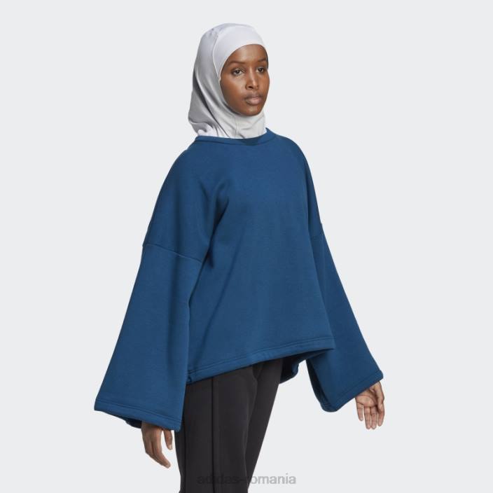 Adidas hanorac din fleece marine studio lounge femei marin 2JBN2783
