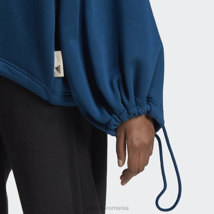 Adidas hanorac din fleece marine studio lounge femei marin 2JBN2783