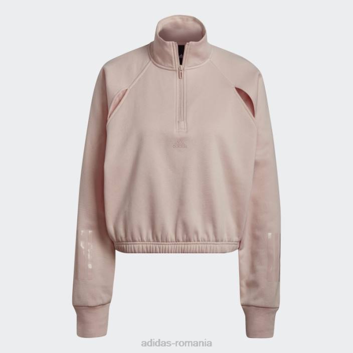 Adidas hanorac hyperglam fleece roz vapor femei vapor roz 2JBN17563