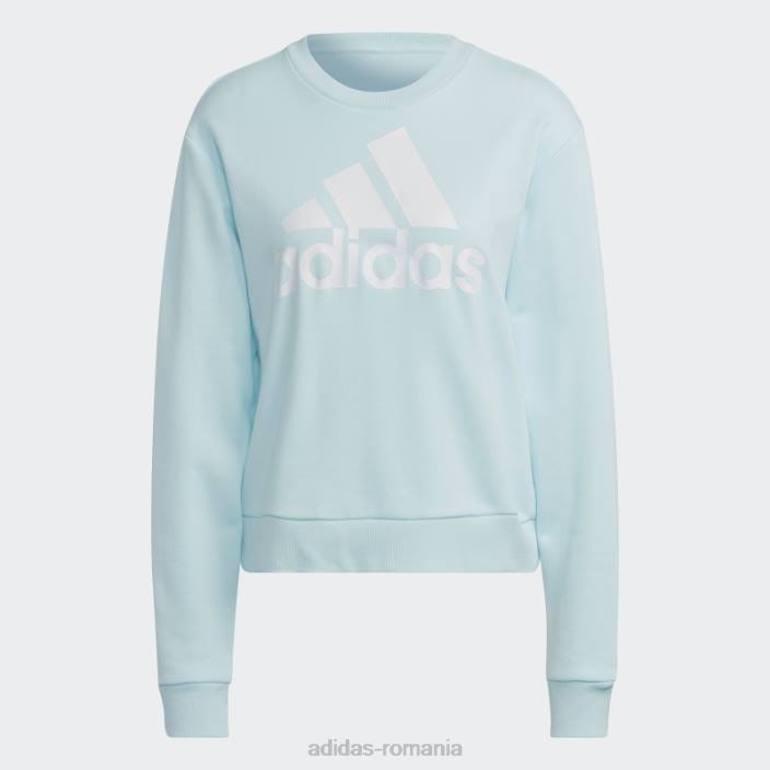 Adidas hanorac largi cu logo essentials albastru femei albastru alb 2JBN10537