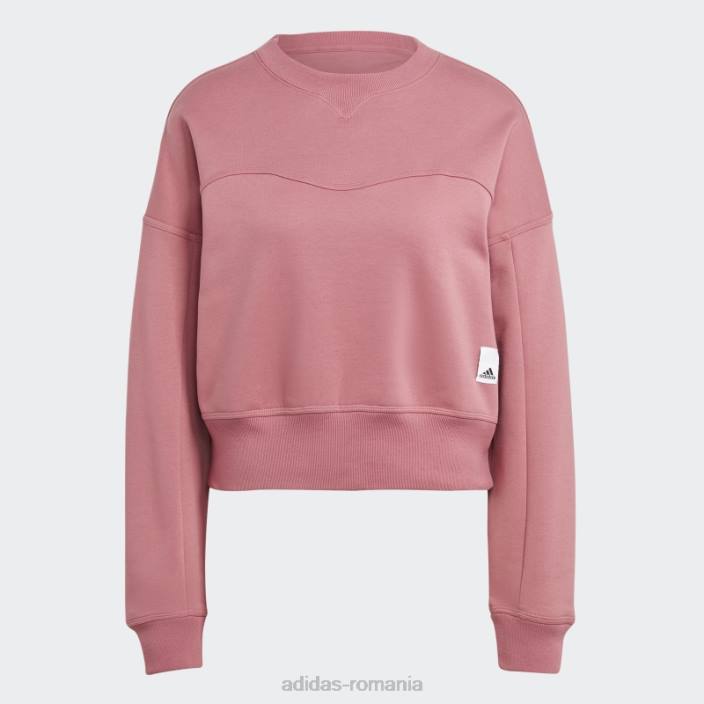 Adidas hanorac lounge fleece roz adidas femei roz 2JBN9162