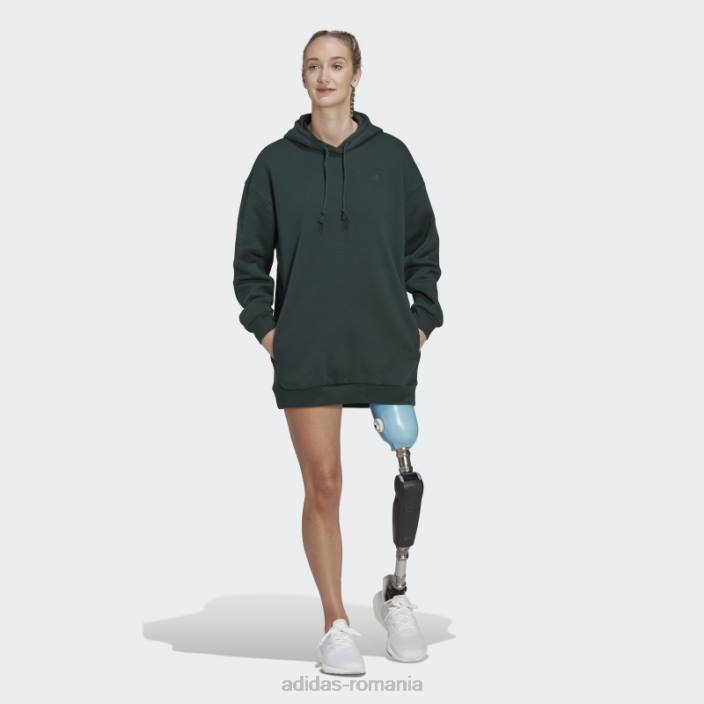 Adidas hanorac lung adidas all szn fleece verde femei verde 2JBN10497