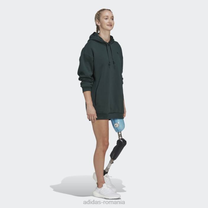 Adidas hanorac lung adidas all szn fleece verde femei verde 2JBN10497