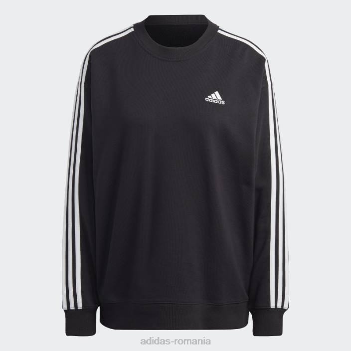 Adidas hanorac negru cu 3 dungi adidas femei alb negru 2JBN9504