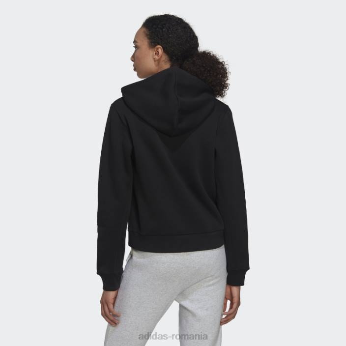 Adidas hanorac negru cu fermoar din lână all szn femei negru 2JBN9676