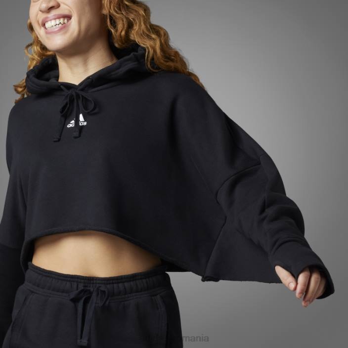 Adidas hanorac negru decupat puterea colective femei negru 2JBN9515