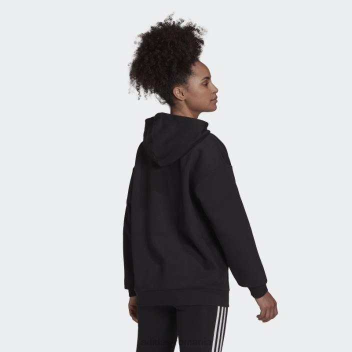 Adidas hanorac negru din fleece cu logo boyfriend essentials femei negru 2JBN9124