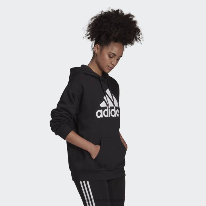 Adidas hanorac negru din fleece cu logo boyfriend essentials femei negru 2JBN9124