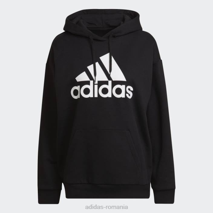 Adidas hanorac negru din fleece cu logo boyfriend essentials femei negru 2JBN9124