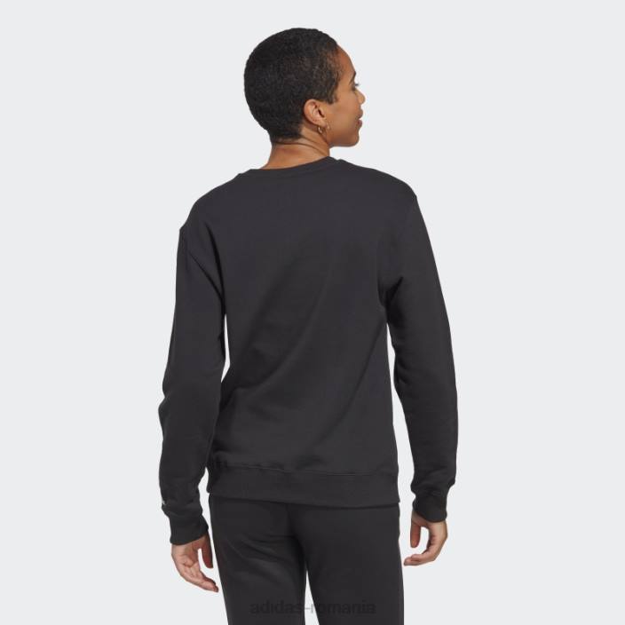 Adidas hanorac negru essentials linear french terry adidas femei alb negru 2JBN16635