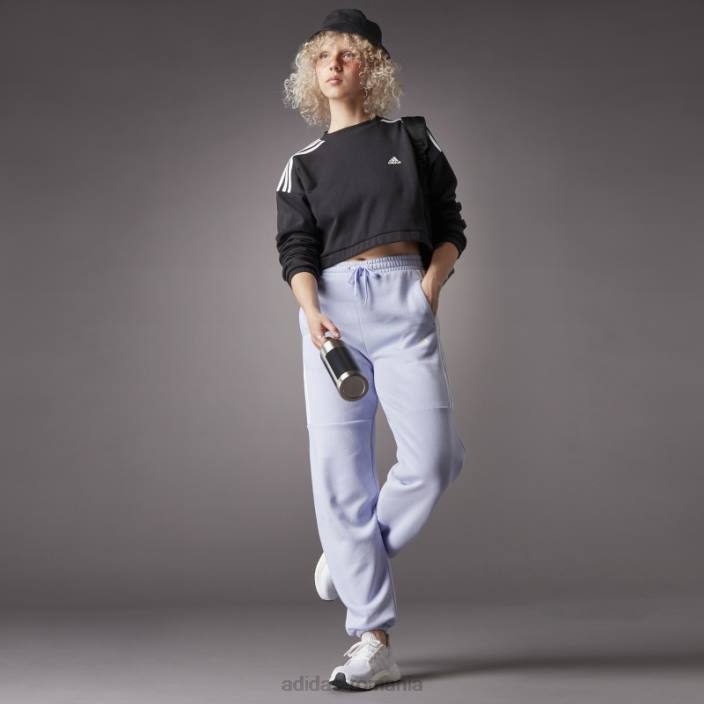 Adidas hanorac negru hyperglam crop crew femei negru 2JBN3028