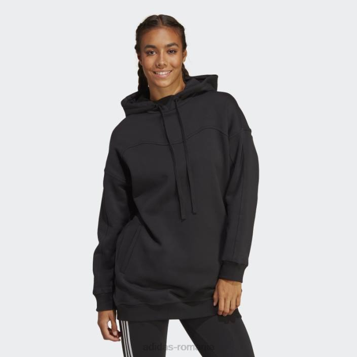 Adidas hanorac negru lounge fleece adidas femei negru 2JBN8961