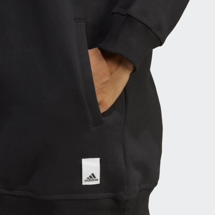 Adidas hanorac negru lounge fleece adidas femei negru 2JBN8961