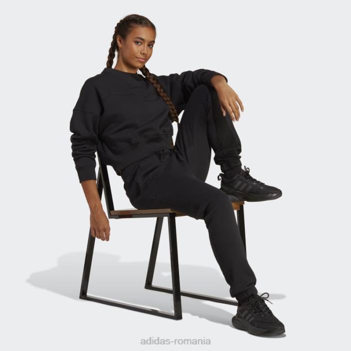 Adidas hanorac negru lounge fleece femei negru 2JBN8950