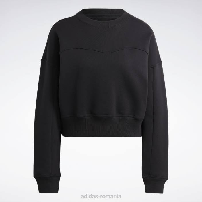 Adidas hanorac negru lounge fleece femei negru 2JBN8950