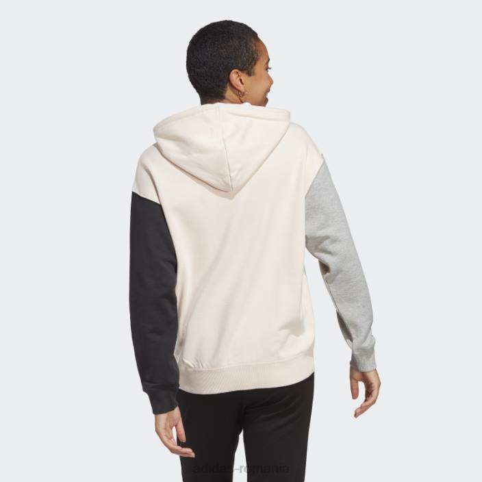 Adidas hanorac oversized french terry cu logo mare cuarț adidas femei cuarț/alb/negru/gri 2JBN16404