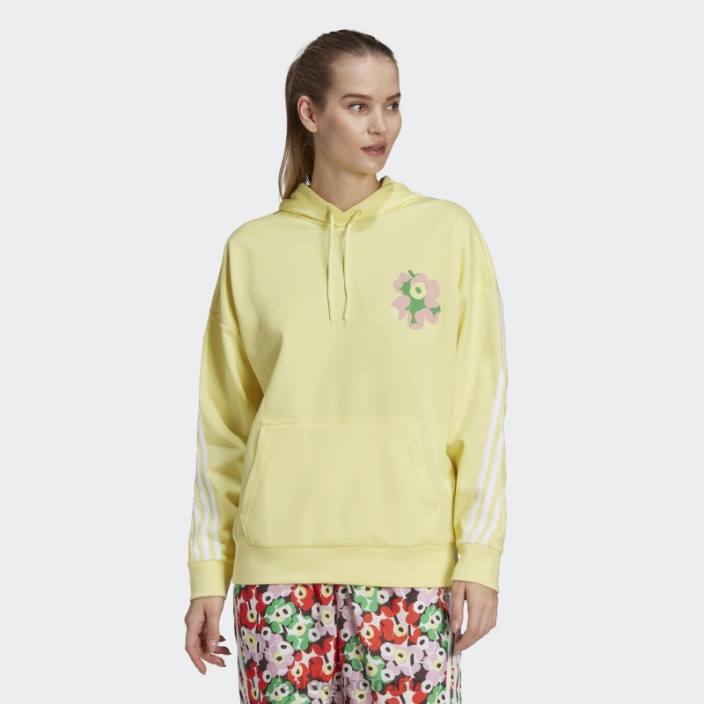 Adidas hanorac pearl citrine x marimekko fierbinte femei citrin perlat 2JBN17581