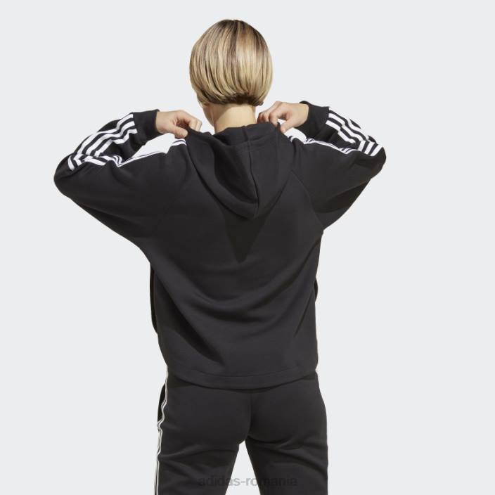 Adidas hanorac peste cap de maternitate, negru femei alb negru 2JBN16885