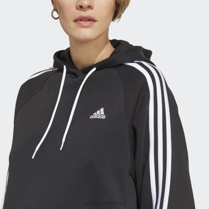 Adidas hanorac peste cap de maternitate, negru femei alb negru 2JBN16885