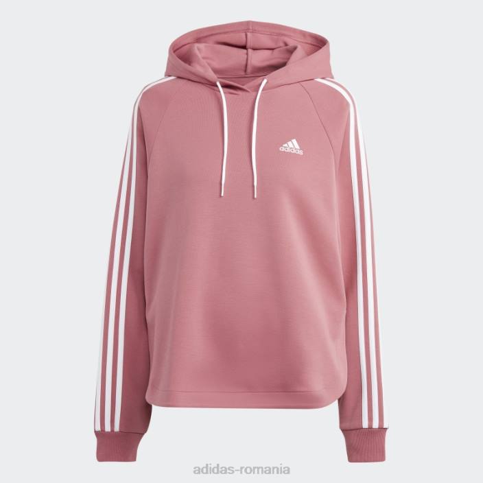 Adidas hanorac roz de maternitate peste cap femei roz/alb 2JBN9364