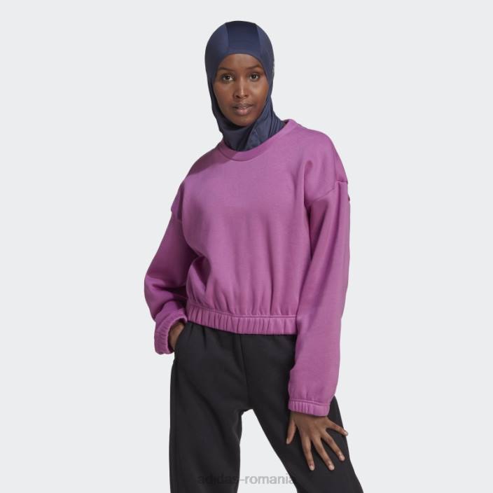 Adidas hanorac studio lounge loose fit lila femei liliac 2JBN10748