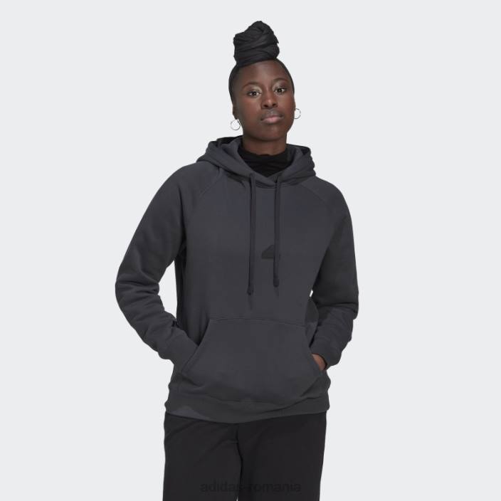 Adidas hanorac supradimensionat cu glugă carbon adidas femei carbon 2JBN2574