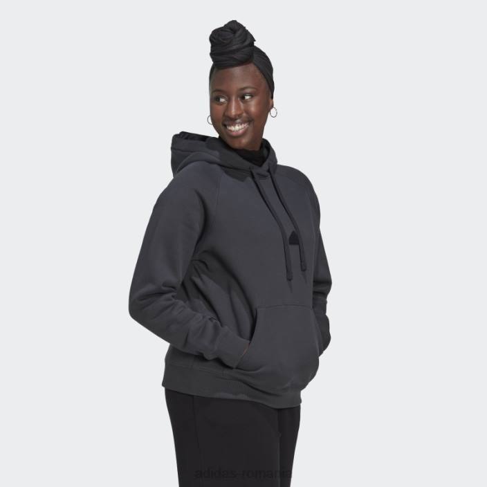 Adidas hanorac supradimensionat cu glugă carbon adidas femei carbon 2JBN2574