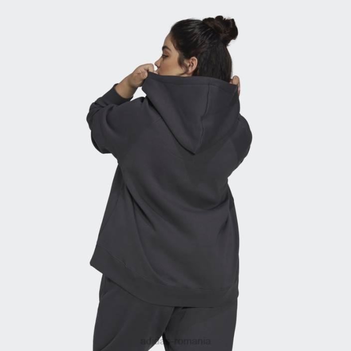 Adidas hanorac supradimensionat cu gluga (plus size) carbon adidas femei carbon 2JBN2586