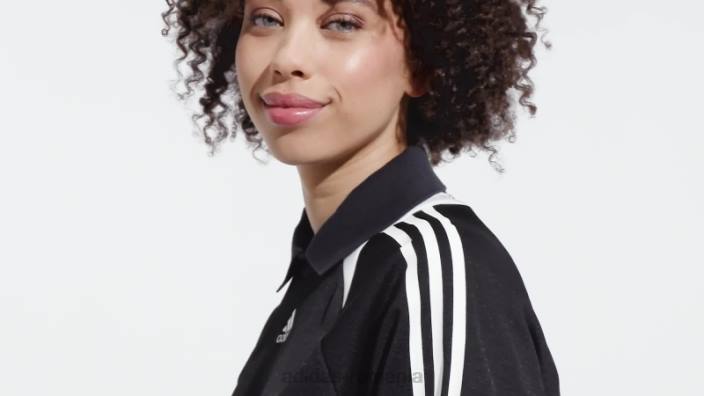 Adidas hanorac track alb femei alb negru 2JBN16488