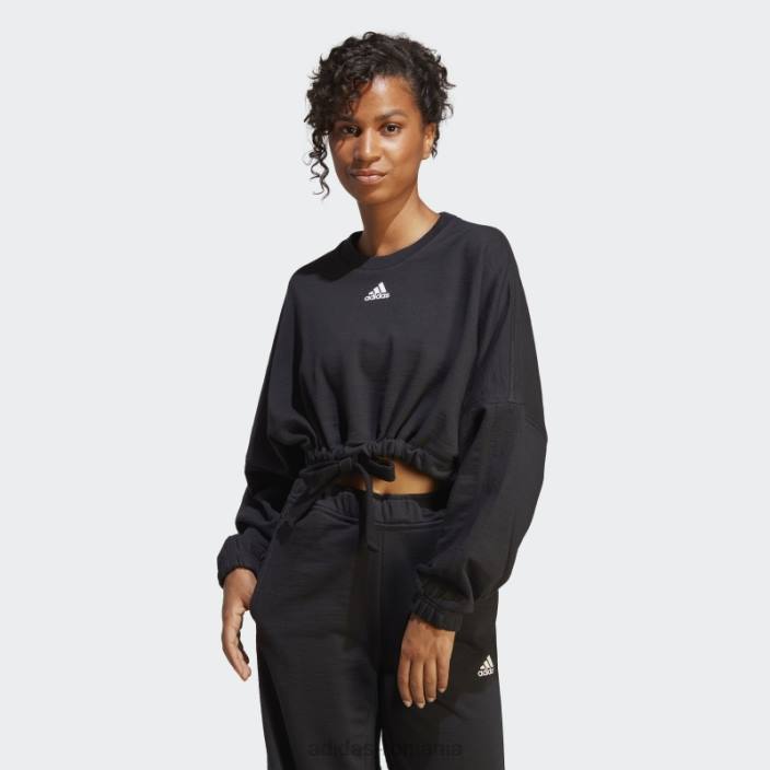 Adidas hanorac versatil crop de dans negru femei negru 2JBN8825