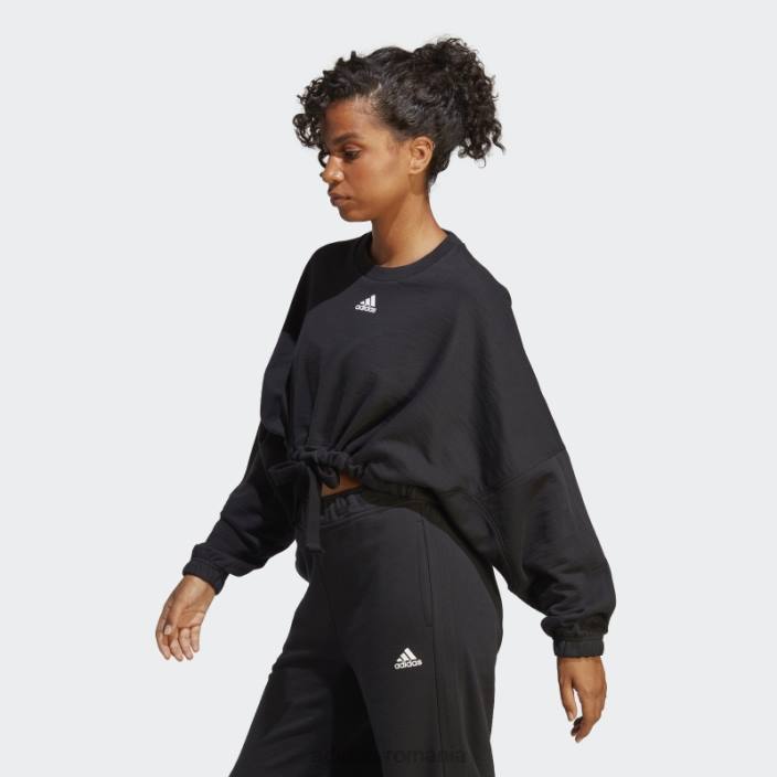 Adidas hanorac versatil crop de dans negru femei negru 2JBN8825