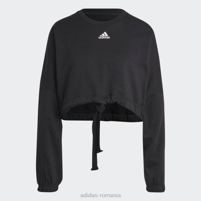 Adidas hanorac versatil crop de dans negru femei negru 2JBN8825
