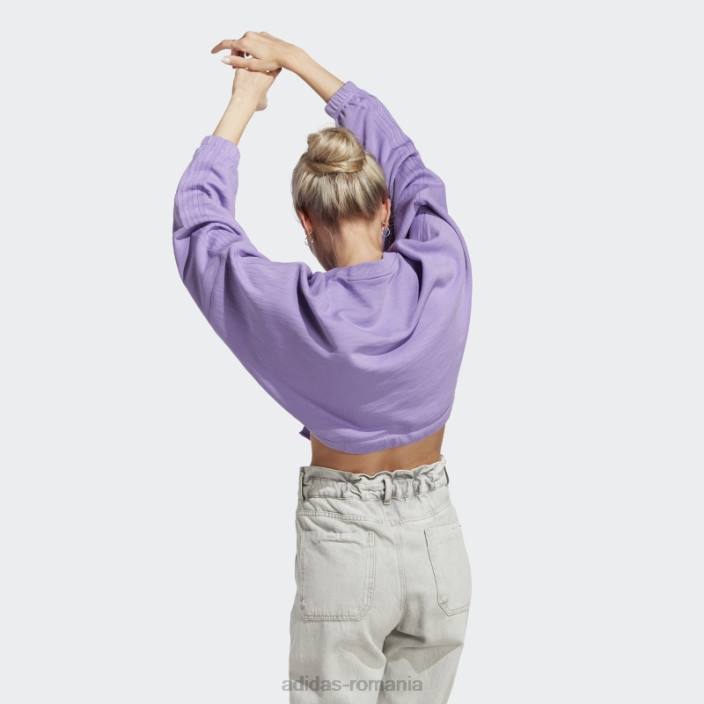 Adidas hanorac versatil violet dance crop femei violet 2JBN8831