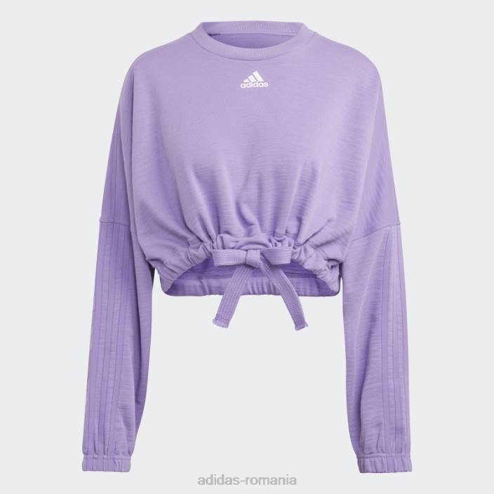 Adidas hanorac versatil violet dance crop femei violet 2JBN8831