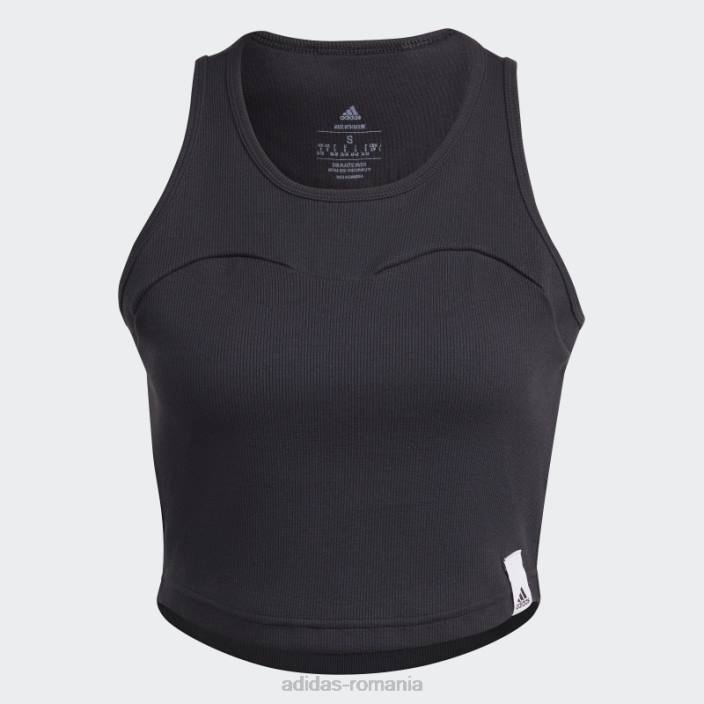 Adidas hot lounge rib maiou negru adidas femei negru 2JBN9462