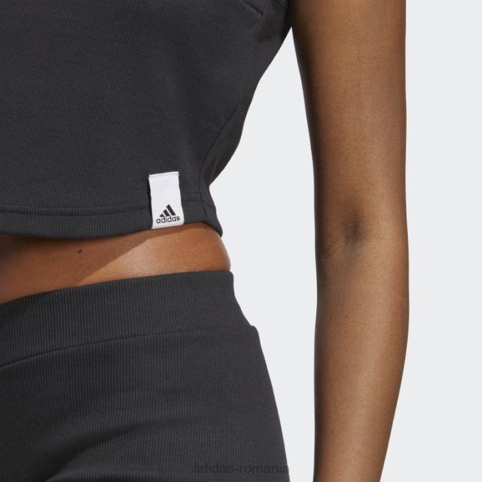 Adidas hot lounge rib maiou negru adidas femei negru 2JBN9462