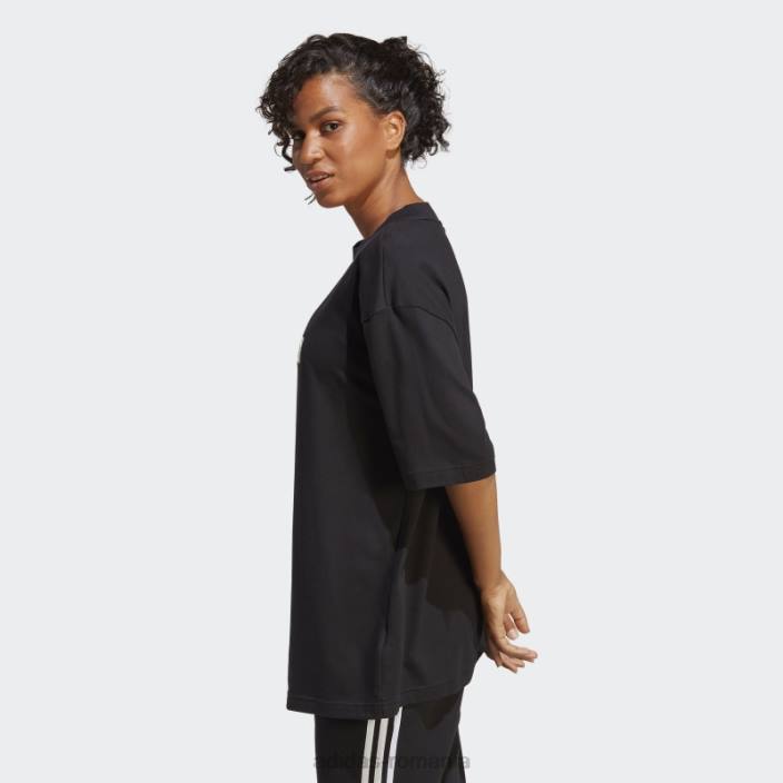 Adidas icoane viitoare insignă de sport boyfriend tricou negru femei negru 2JBN2660